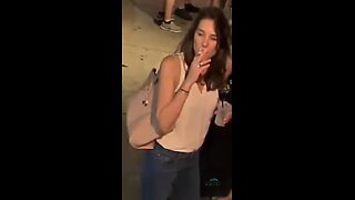 Candid Smoking Sexy Woman 14