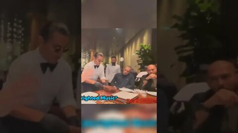 Andrew Tate in Salt Bae's restaurant