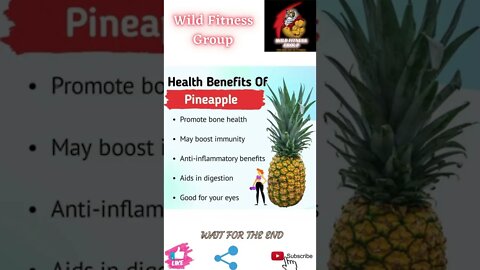 🔥Health benefits of pineapples🔥#shorts🔥#wildfitnessgroup🔥26 May 2022🔥