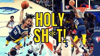 Ja Morant Has DUNK OF THE YEAR Over Timberwolves, Hits GAME WINNER For Memphis Grizzlies