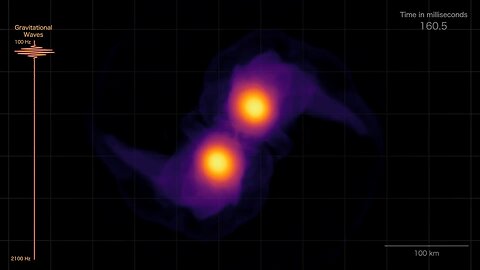 Neutron Star Merger Simulation with Gravitational Wave Audio