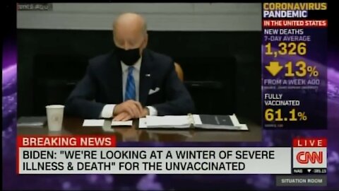 Biden Eerily States "Winter Of Death" Among The Unvaccinated