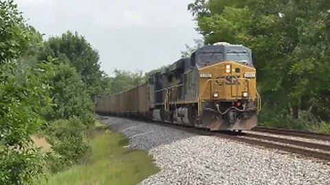 CSX C758 Loaded Coal Train from Creston, Ohio July 25, 2023