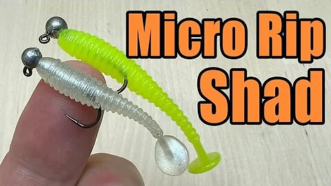 Rip Shad (1.5" & 2") Micro Finesse Swimbait For Panfish, Crappie & Bass