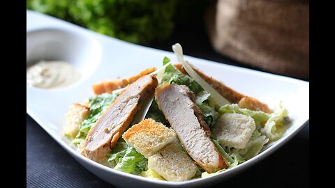 Keto chicken pesto zoodle salad