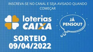 [AO VIVO] 🍀 Loterias CAIXA Sorteio de Hoje 09/04/2022 - Mega Sena 45 Milhões #loteria