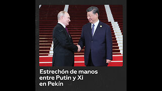 Vladímir Putin se encuentra con Xi Jinping en Pekín