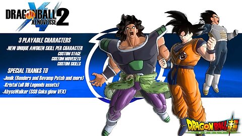(Echo Victory) NEW DBS Broly MOD Pack in Dragon Ball Xenoverse 2