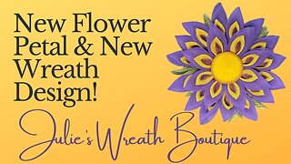New Flower Wreath Tutorial | How to Make a Wreath | How to Paint a Wreath | Front Door Wreath