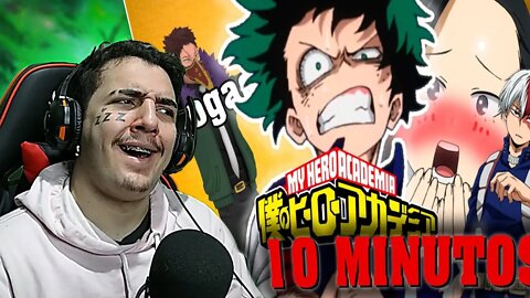 Reagindo a Boku no Hero em 10 MINUTOS | REACT | TsukiUraya | Léo Muriel