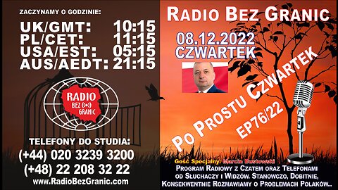 08.12.2022 - 10:15 - „Po Prostu Czwartek” - EP76/22