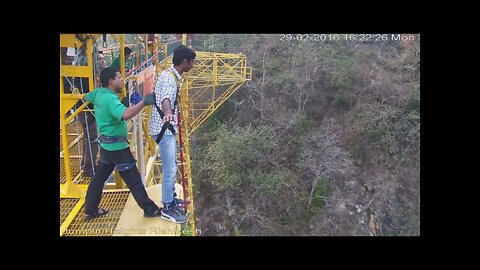 Funny Bungee Jump in Rishikesh