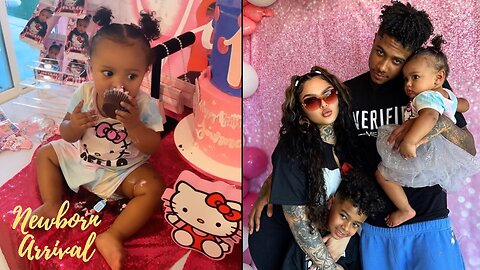 Blueface & Jaidyn Alexis Host Daughter Journey's 1st B-Day Party! 🎂