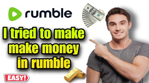 I TRIED TO EARN MONEY FROM RUMBLE | tips & Tricks | ENGLISH|