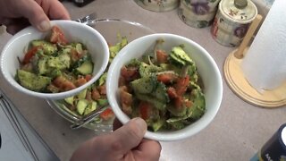 Cucumber, Tomato, Avocado Salad