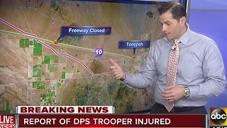 DPS Trooper injured on westbound I-10 near Tonopah