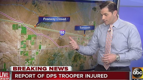 DPS Trooper injured on westbound I-10 near Tonopah