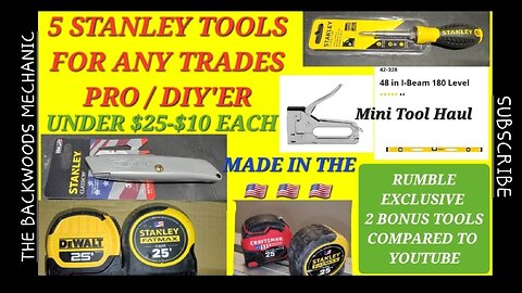 5 STANLEY TOOLS FOR ANY TRADESMAN / DIYER