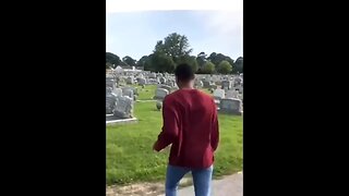 Kid Disrespects An Entire Graveyard For Clout