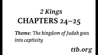 2 Kings Chapter 24-25 (Bible Study)