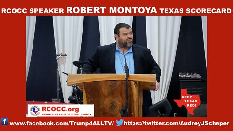 RCOCC SPEAKER - ROBERT MONTOYA - TEXAS SCORECARD