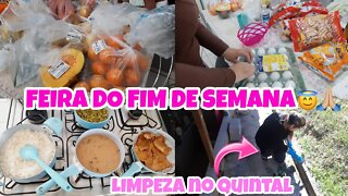 ALMOÇO SIMPLES +LIMPEZA NO QUINTAL / FEIRA DO FIM DE SEMANA