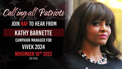 Red America First 11-16-23 meeting with Kathy Barnette