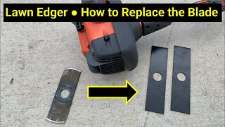 Lawn Edger ● Replace the Blade ● And What About Reverse Threads? ✅