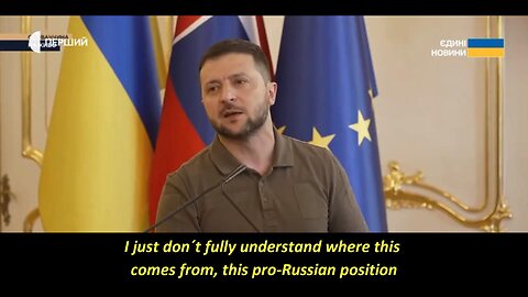 Zelensky wonders why the residents of Slovakia have pro-Russian views