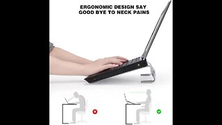 Kissarex Desk Aluminum Laptop Stand Unboxing And Review