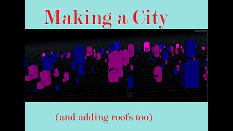 Make a city (and add a roof)...more on the Houdini building generator.