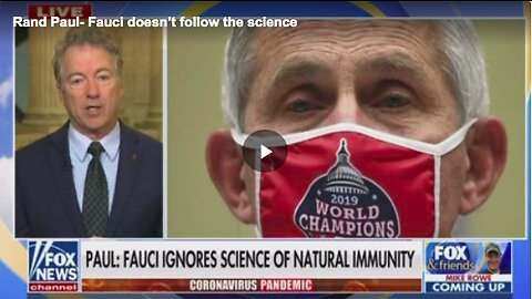 Kentucky Sen. Rand Paul rebuke Dr. Anthony Fauci for “not following the science”