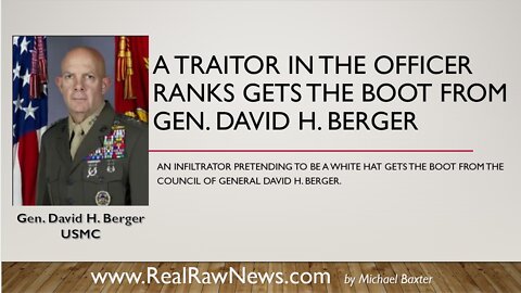 USMC General Berger give USAF Col. Baker the Boot