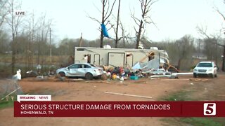 Serious structure damage from tornadoes