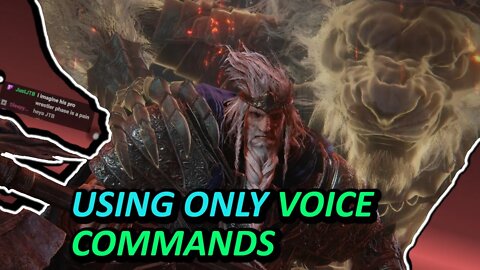 Can I Beat Elden Ring Using ONLY my Voice? - Godfrey Hoarah Loux boss fight