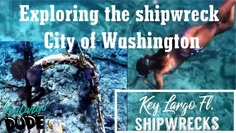 Snorkeling a shipwreck The City of Washington wreck in 2022 | Key Largo, Florida