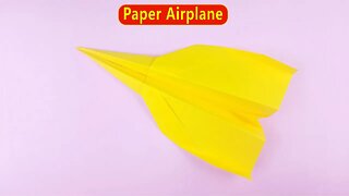 How to Make a Paper Airplane to Fly - Easy Paper Origami Crafts