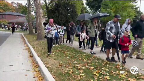 Dearborn schools participate in National Walk and Roll to School Day