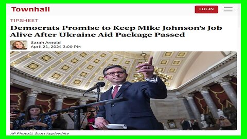 Democrats Promise to Save Speaker Mike Johnson - 4/23/2024