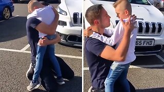 Son Gets Heartwarming Surprise From Dad After Rehab