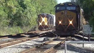 CSX M217 AutoRack Train From St Denis MARC Station in Maryland October 3, 2023
