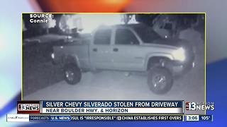 Truck stolen from driveway near Boulder and Horizon