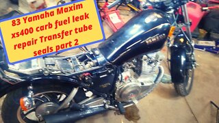 How to fix a leaking carburetor fuel leak. You might not know about 1983 Yamaha Maxim xs400 Part 2