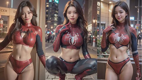 ai art - ai lookbook AI Art 스파이더걸 코스프레 Spider girl cosplay