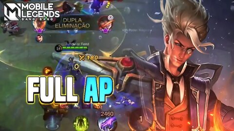 FIZ UMA BUILD FULL AP NO NATAN E A PRIMEIRA DA MUITO DANO | MLBB