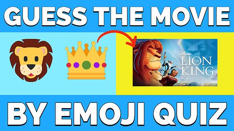 Guess the Movie by Emoji Quiz 🎬🍿 | Disney Animated Movie Quiz