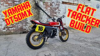 Yamaha DT50MX Flat track conversion build