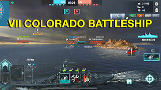 WORLD OF WARSHIPS - VII COLORADO BATTLESHIP game play