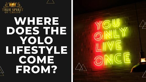 Where does the YOLO lifestyle come from? | Uzziah Israel