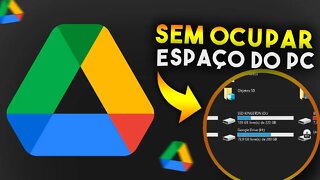 Como SINCRONIZAR GOOGLE DRIVE com PC (SEM OCUPAR ESPAÇO DE DISCO - NOVO GOOGLE DRIVE)